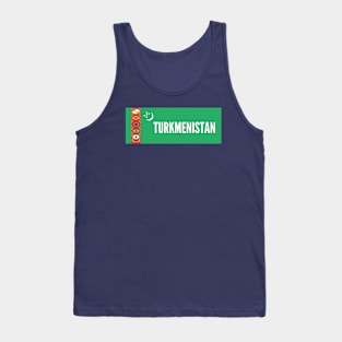 Turkmenistan Flag Tank Top